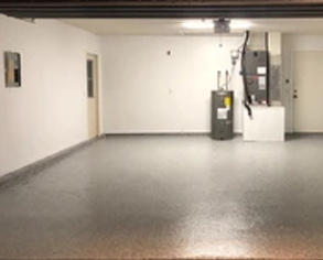 Garage in Jupiter FL with an epoxy flooring